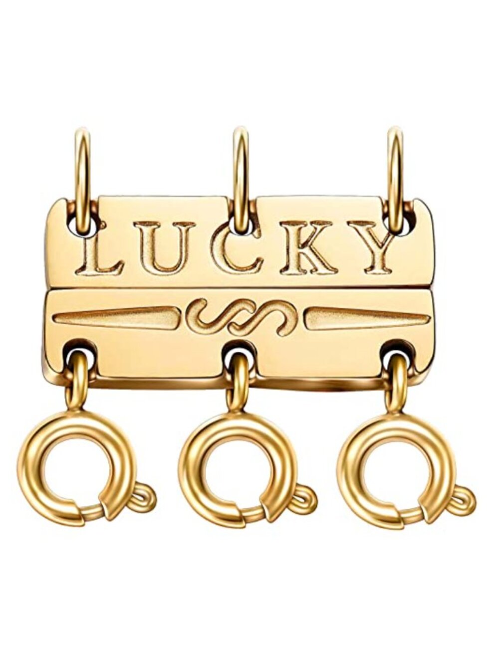 Necklace Layering Clasp 18K Gold Plated Silver Magnetic